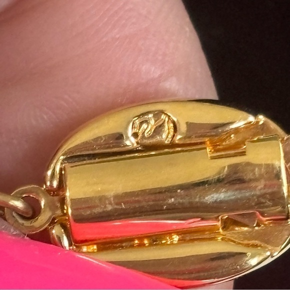 Swarovski rare black and clear beaded necklace with gold tone metal - Picture 4 of 6